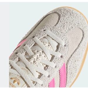 Adidas Textured Gray and Pink Sneakers